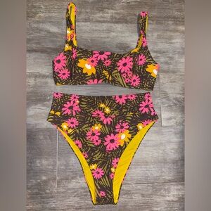 Aerie vintage floral bikini set